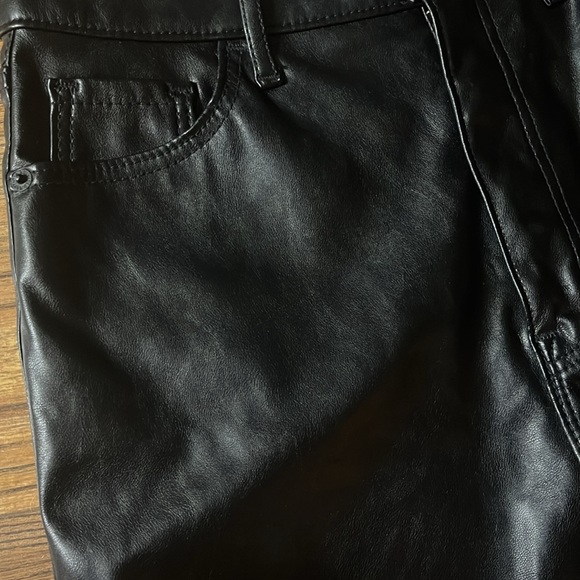 Old Navy Highest High Rise Flare Faux Leather Pants - Picture 6 of 9